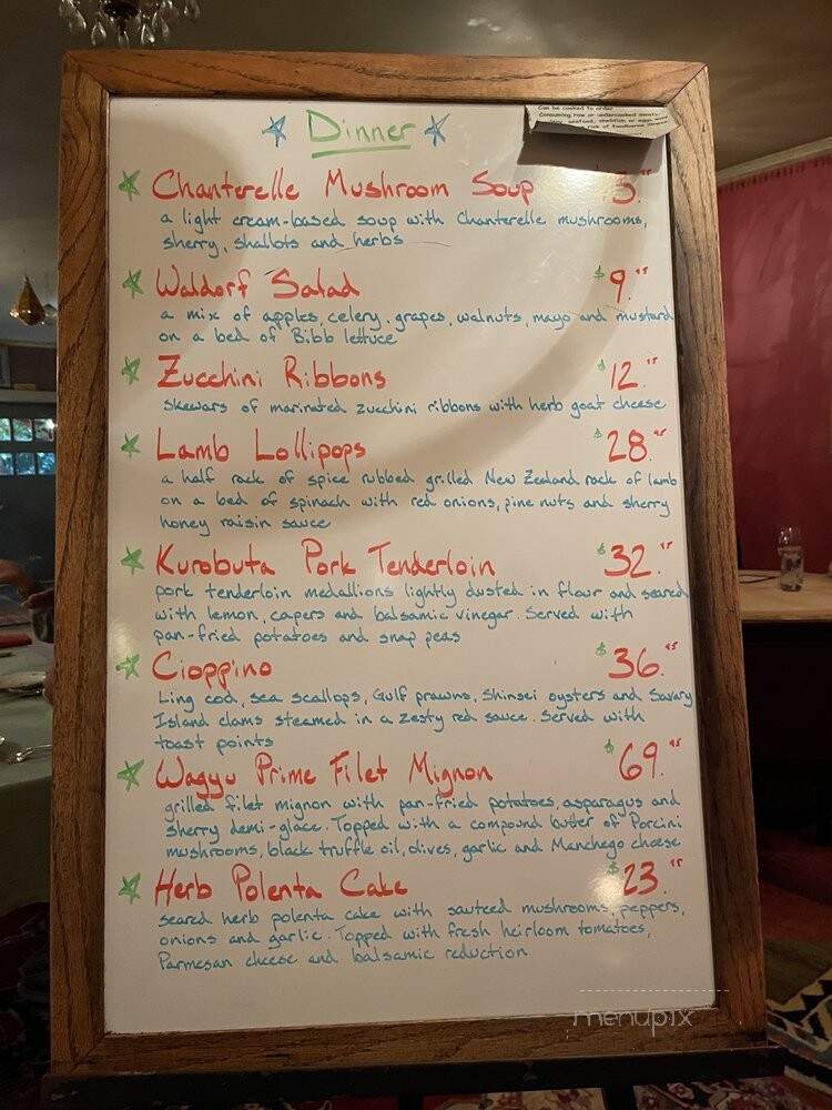 Molly Ward Gardens - Poulsbo, WA menu_pic
