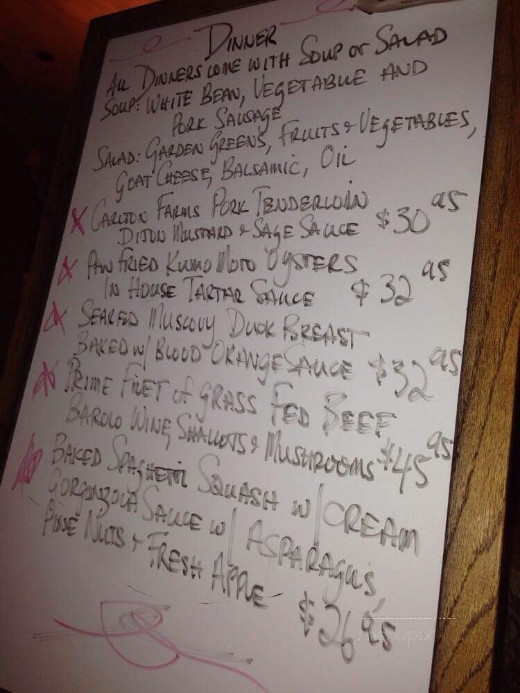 Molly Ward Gardens - Poulsbo, WA menu_pic