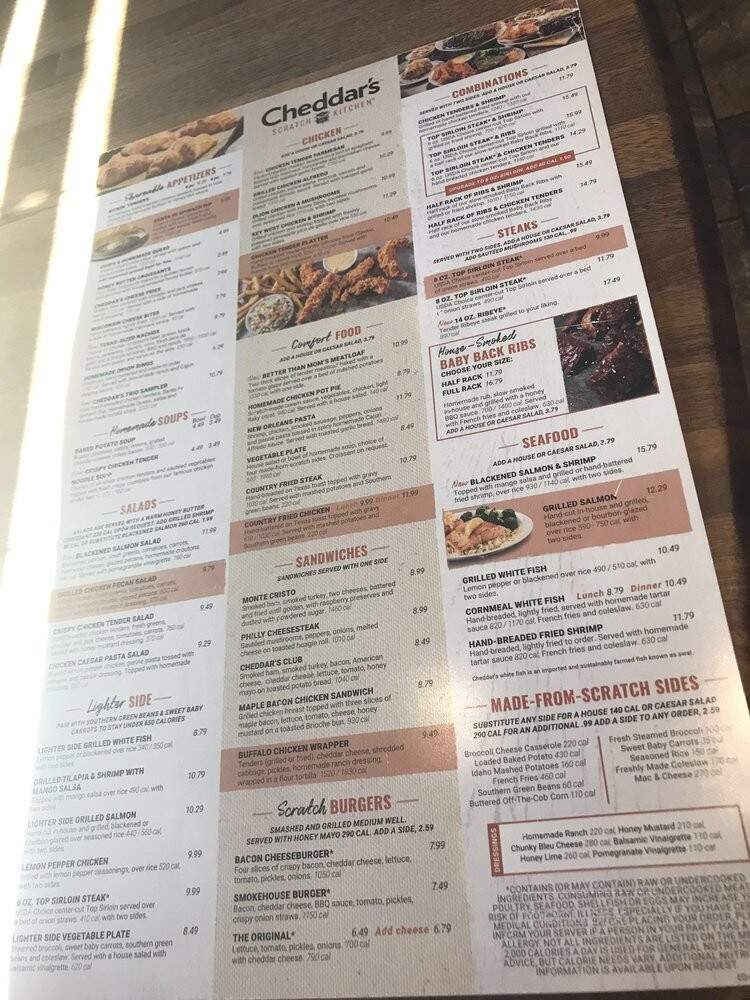 Cheddar's Scratch Kitchen - Lafayette, IN menu_pic