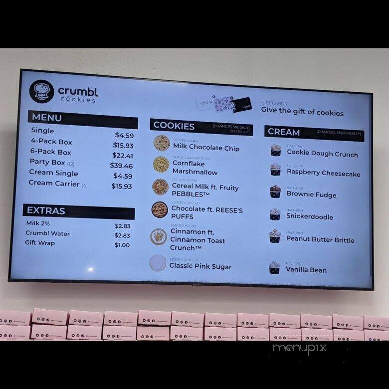 Crumbl Cookies - Gambrills, MD menu_pic