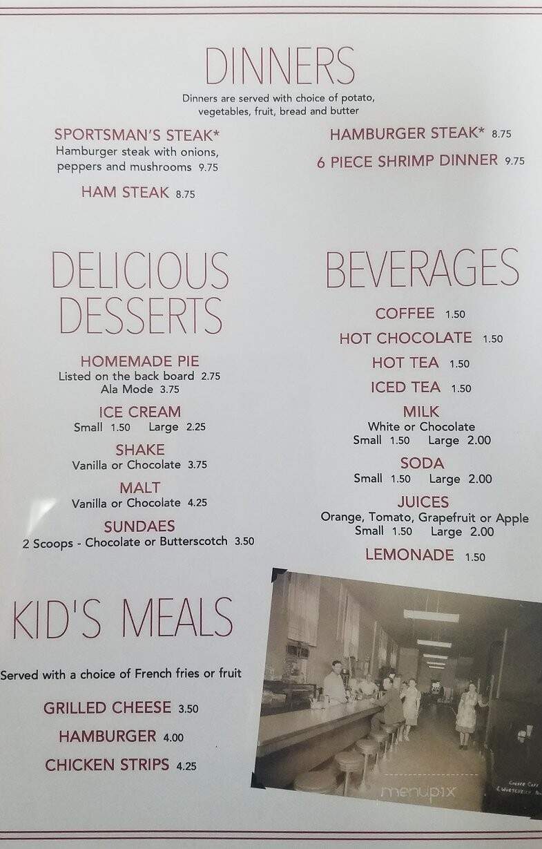 Corner Cafe - Monroe, WI menu_pic