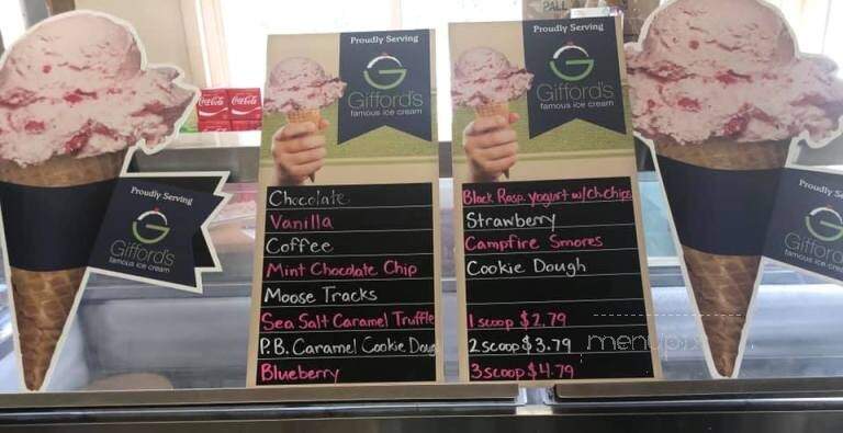 Mathews Country Store - Steuben, ME menu_pic