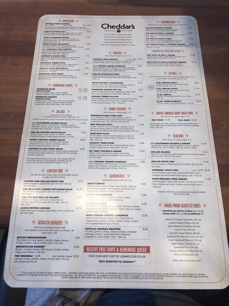 Cheddar's Scratch Kitchen - Denton, TX menu_pic