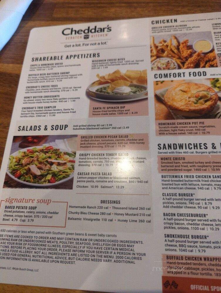 Cheddar's Scratch Kitchen - Brunswick, GA menu_pic