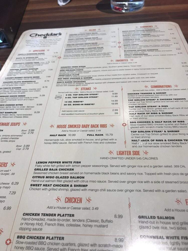 Cheddar's Scratch Kitchen - Brunswick, GA menu_pic