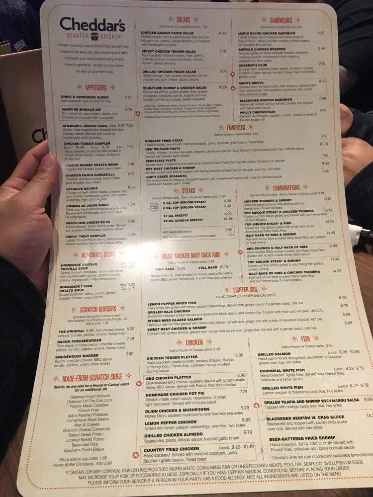 Cheddar's Scratch Kitchen - Brunswick, GA menu_pic