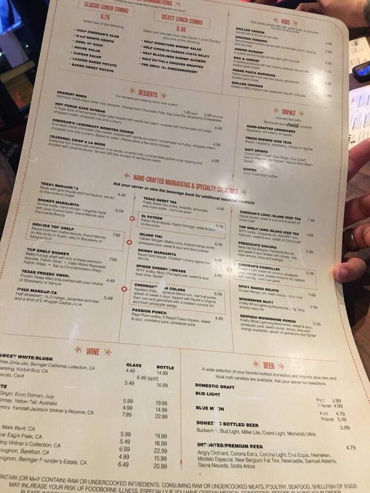 Cheddar's Scratch Kitchen - Brunswick, GA menu_pic