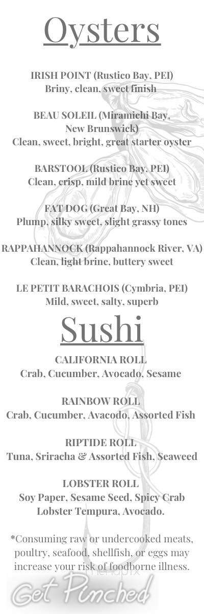 Pinchy's Lobster & Beer - Sevierville, TN menu_pic