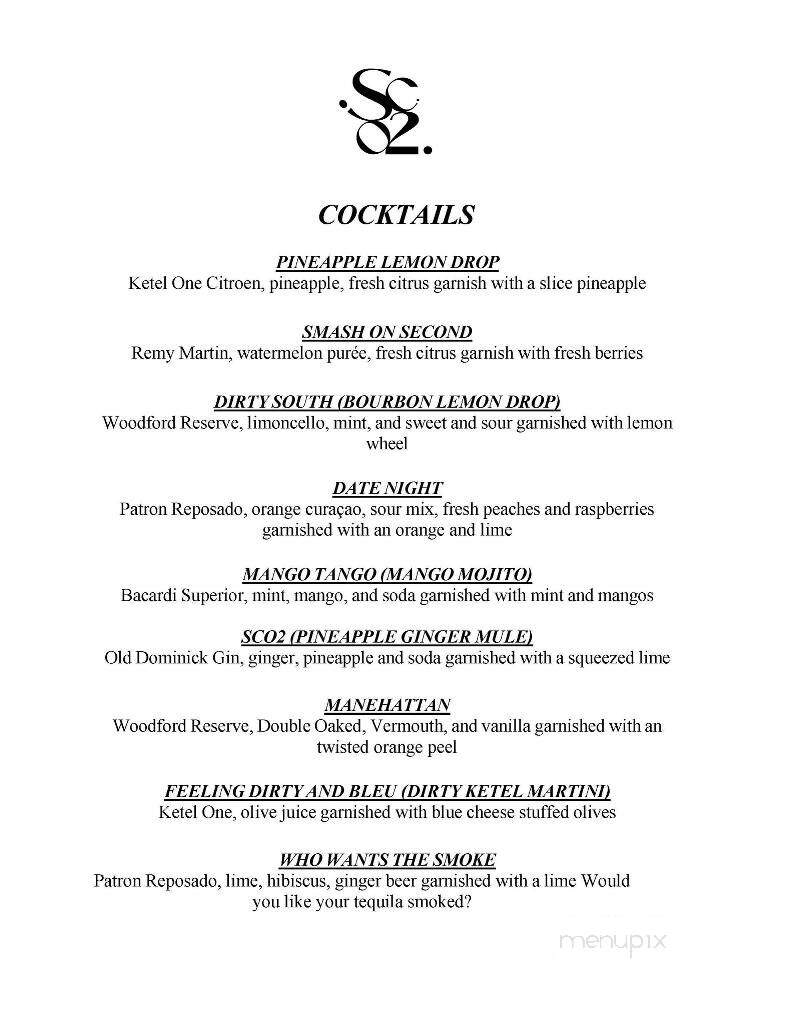 SupperClub on 2nd - Memphis, TN menu_pic