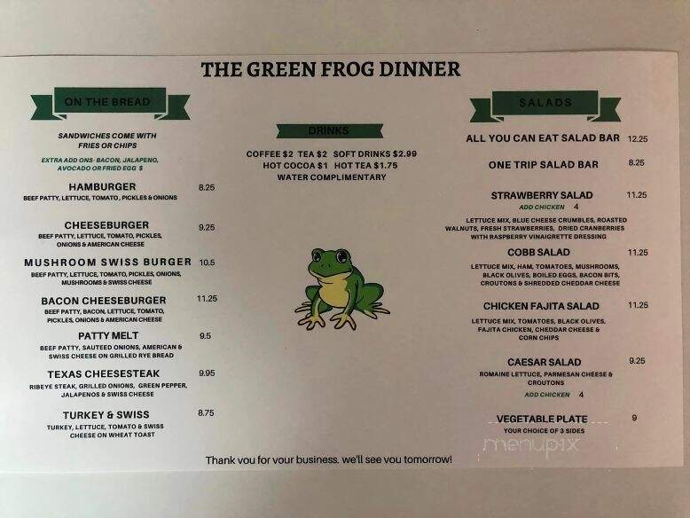 Green Frog Restaurant - Jacksboro, TX