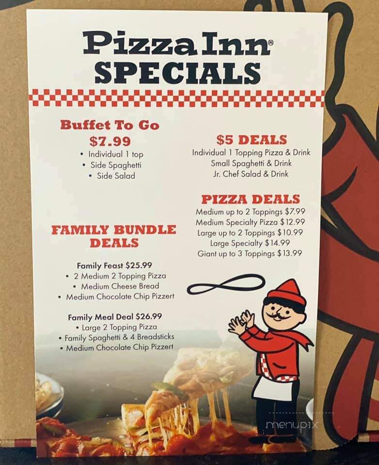 Pizza Inn - Goldsboro, NC menu_pic