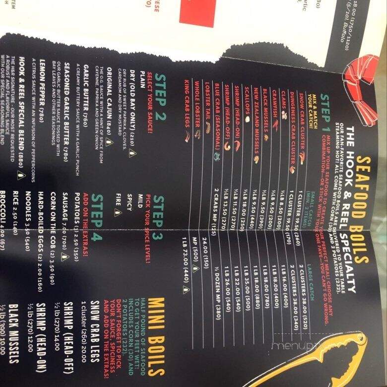 Hook & Reel Cajun Seafood & Bar - Livonia, MI menu_pic