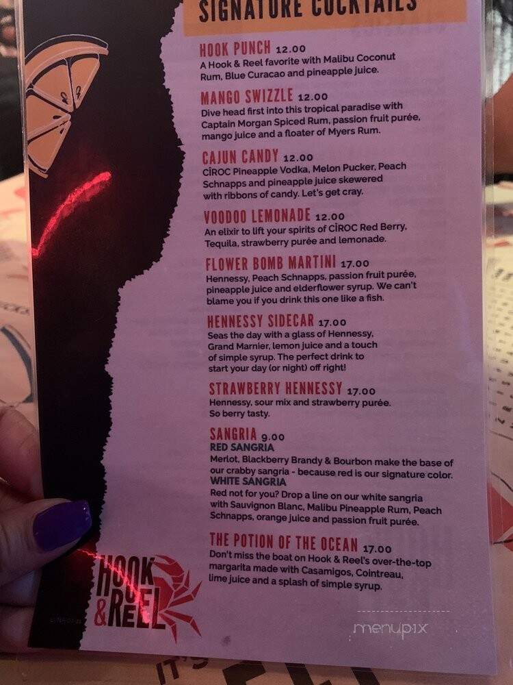 Hook & Reel Cajun Seafood & Bar - Livonia, MI menu_pic