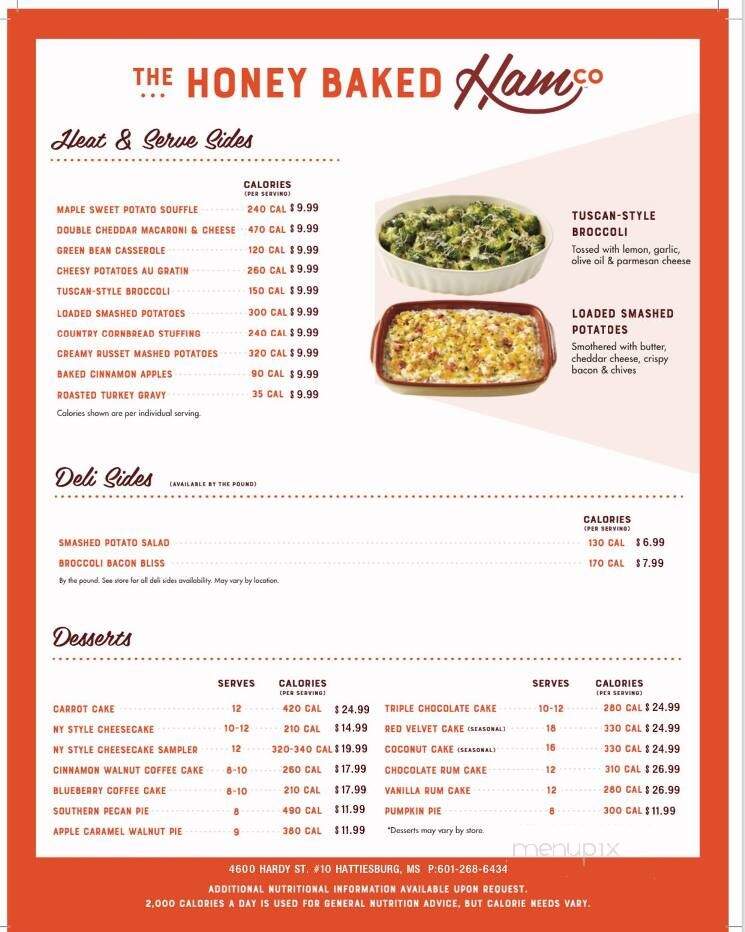 Heavenly Ham - Hattiesburg, MS menu_pic