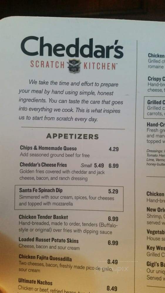 Cheddar's Scratch Kitchen - Fort Worth, TX menu_pic
