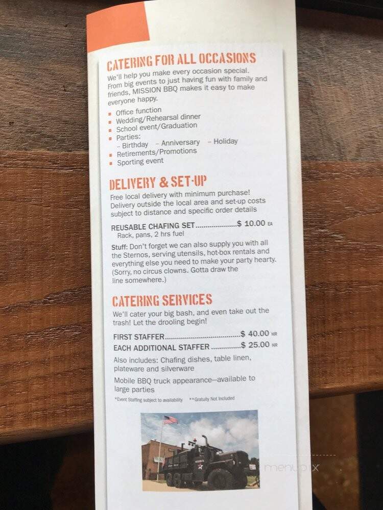 Mission BBQ - Northville, MI menu_pic