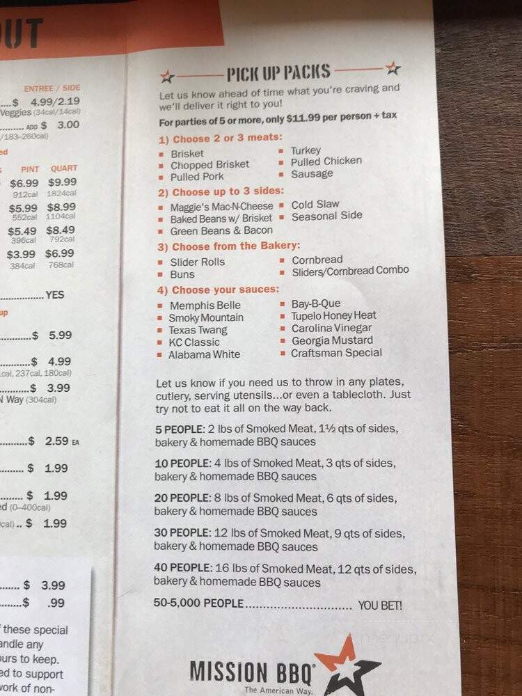 Mission BBQ - Northville, MI menu_pic