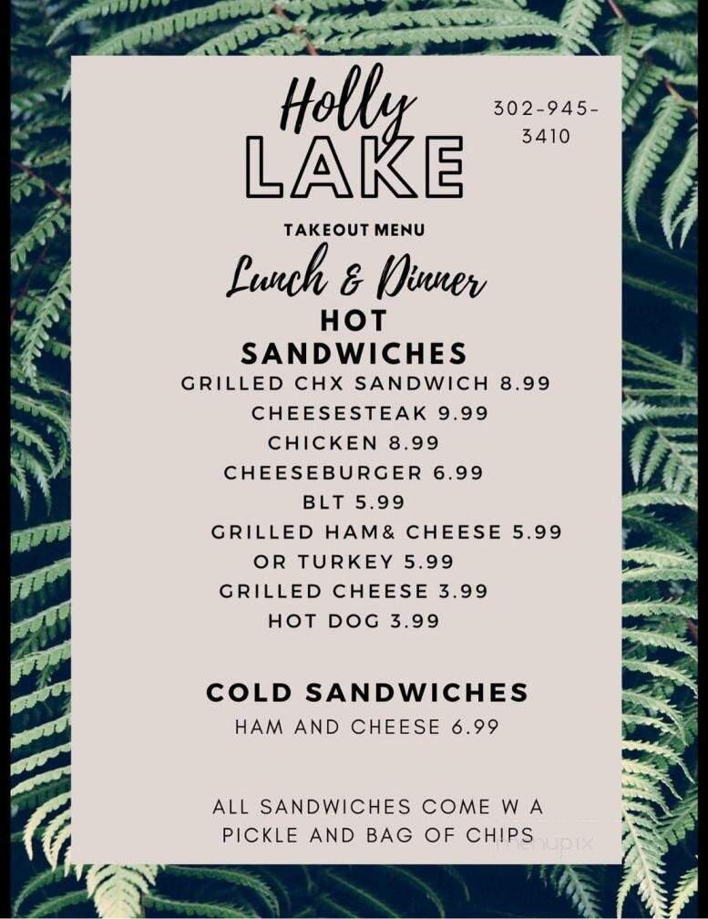 Holly Lake Campsite Camping Store Country Kitchen - Millsboro, DE menu_pic