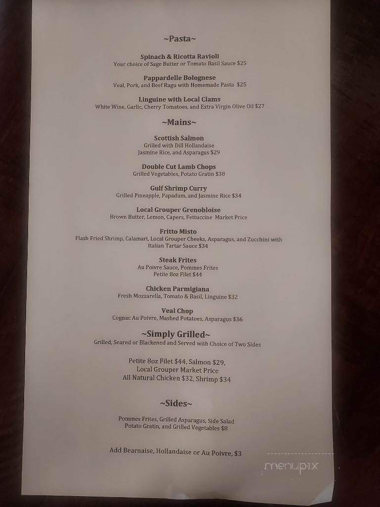 3rd Street Cafe - Boca Grande, FL menu_pic