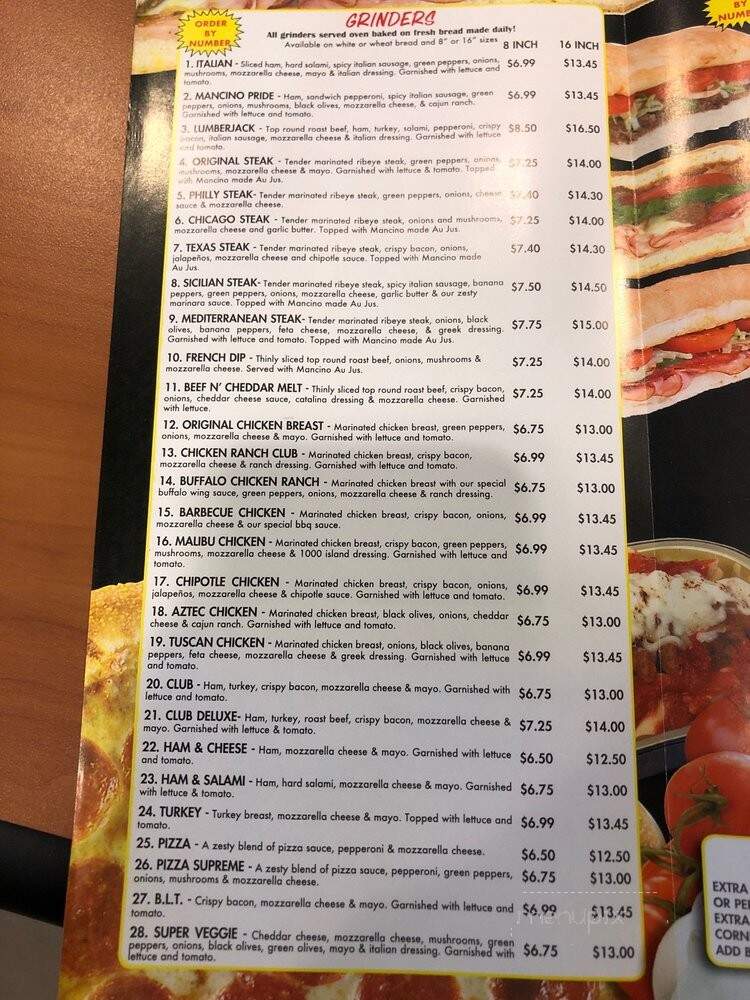 Mancino's Pizza & Grinders - Westland, MI menu_pic