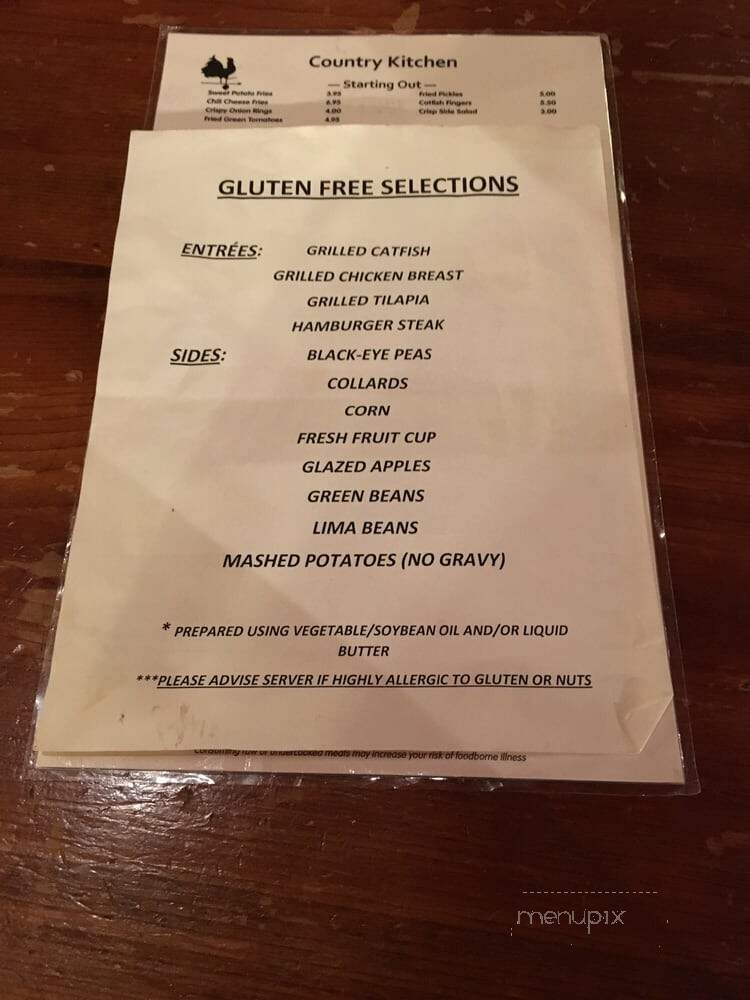 Country Kitchen - Pine Mountain, GA menu_pic