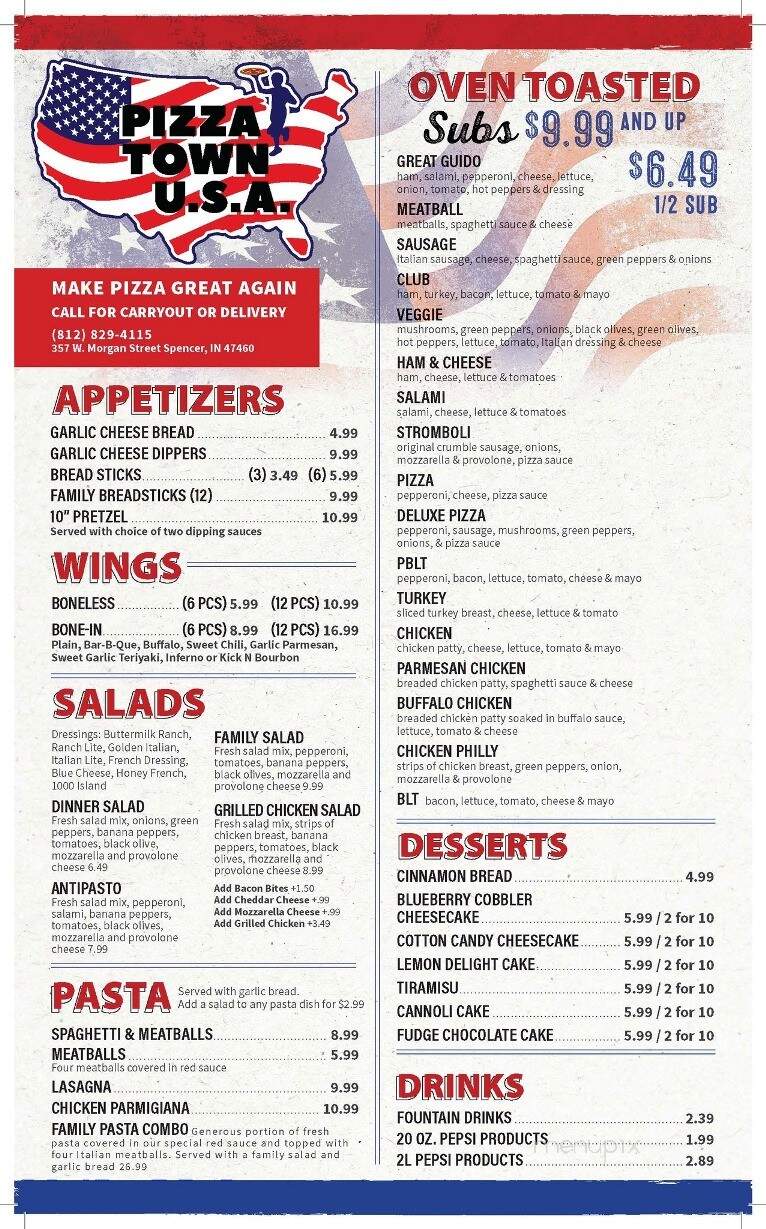Pizza Town USA - Spencer, IN