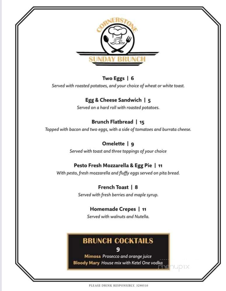 Cornerstone Restaurant - Berlin, CT menu_pic