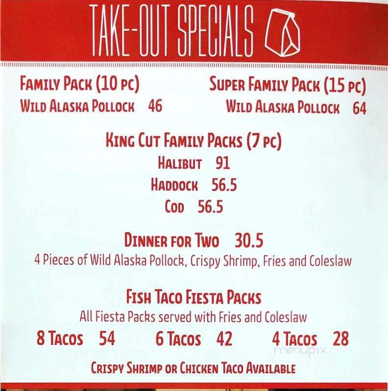 Joey's Only Seafood Restaurants - Brandon, MB menu_pic