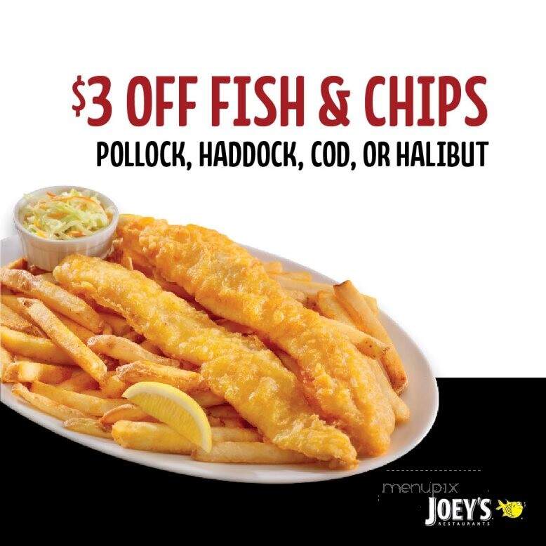 Joey's Only Seafood Restaurants - Brandon, MB menu_pic