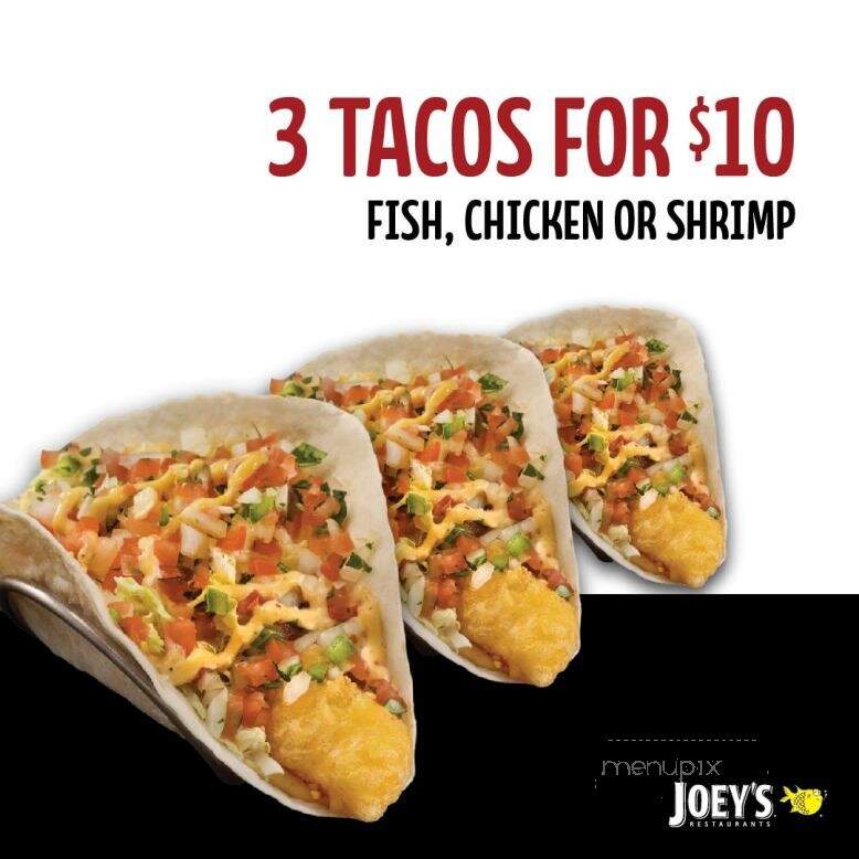 Joey's Only Seafood Restaurants - Brandon, MB menu_pic