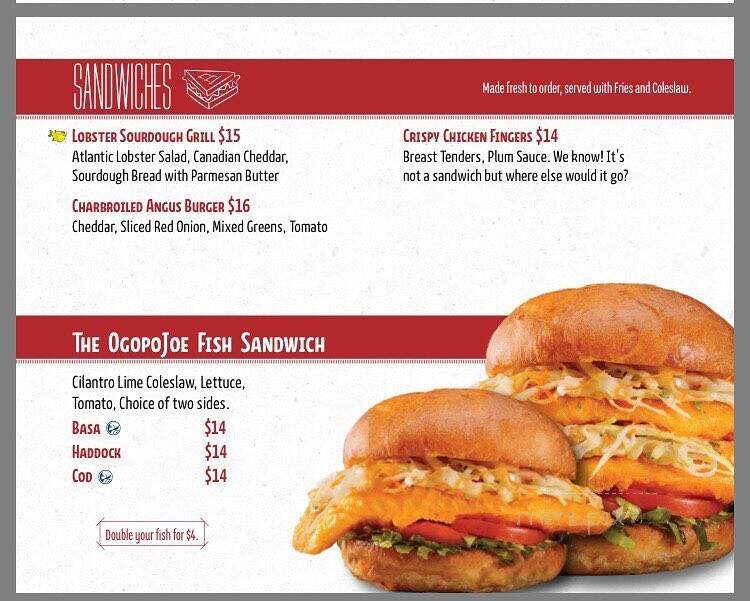 Joey's Only Seafood Restaurants - Brandon, MB menu_pic