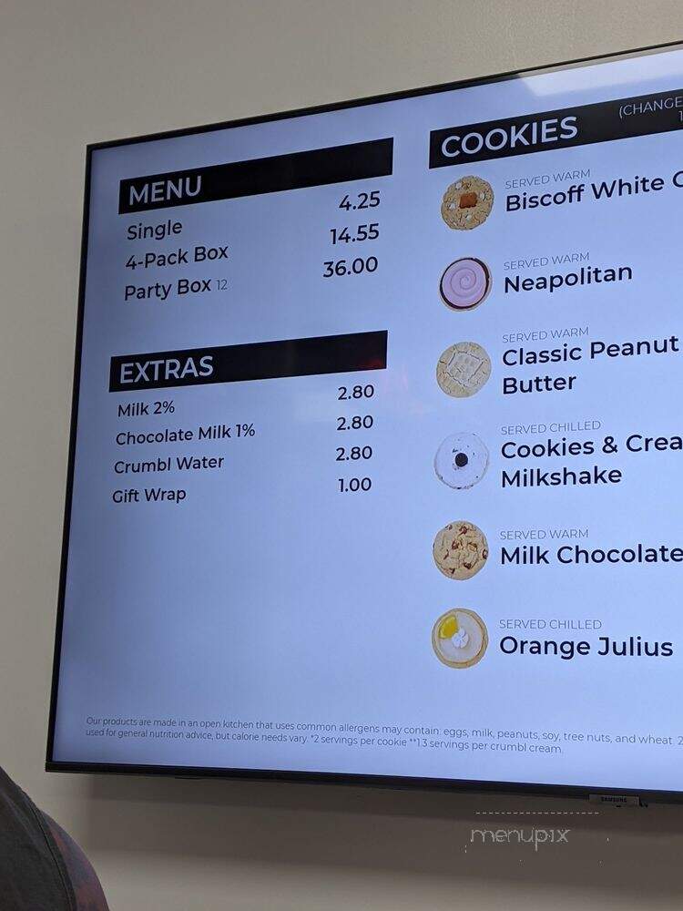 Crumbl Cookies - Folsom, CA menu_pic