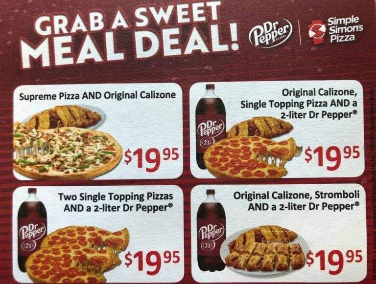 Simple Simon's Pizza - Nashville, AR menu_pic