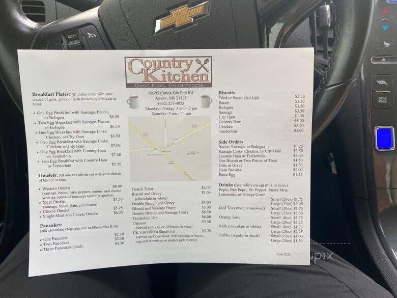 Country Kitchen - Amory, MS menu_pic
