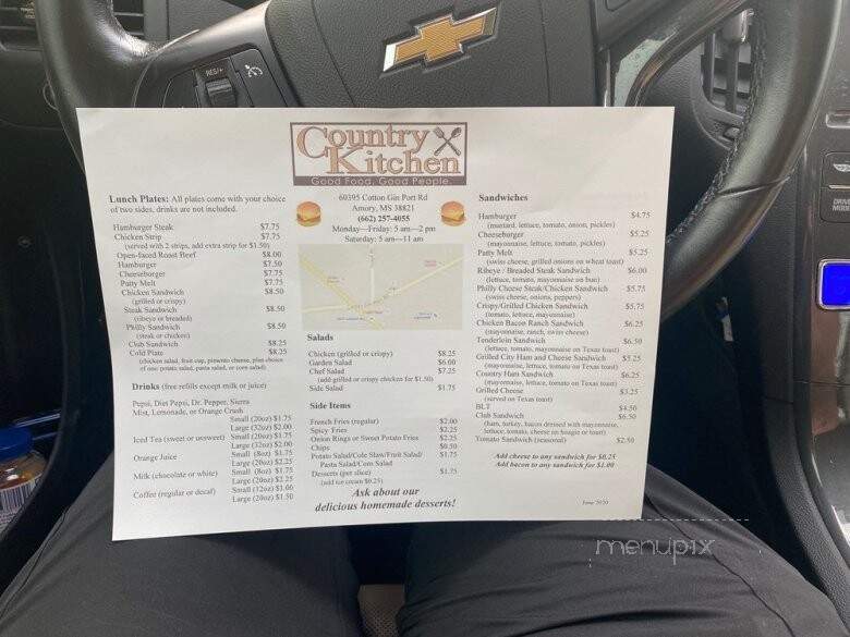 Country Kitchen - Amory, MS menu_pic