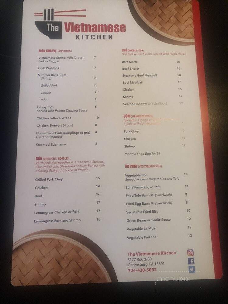 The Vietnamese Kitchen - Greensburg, PA menu_pic