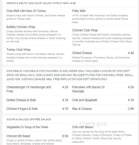 Frisch's Big Boy Restaurant - Chillicothe, OH menu_pic