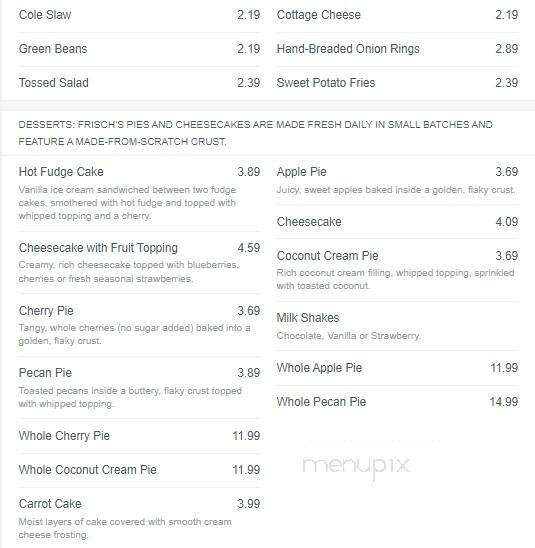 Frisch's Big Boy Restaurant - Chillicothe, OH menu_pic