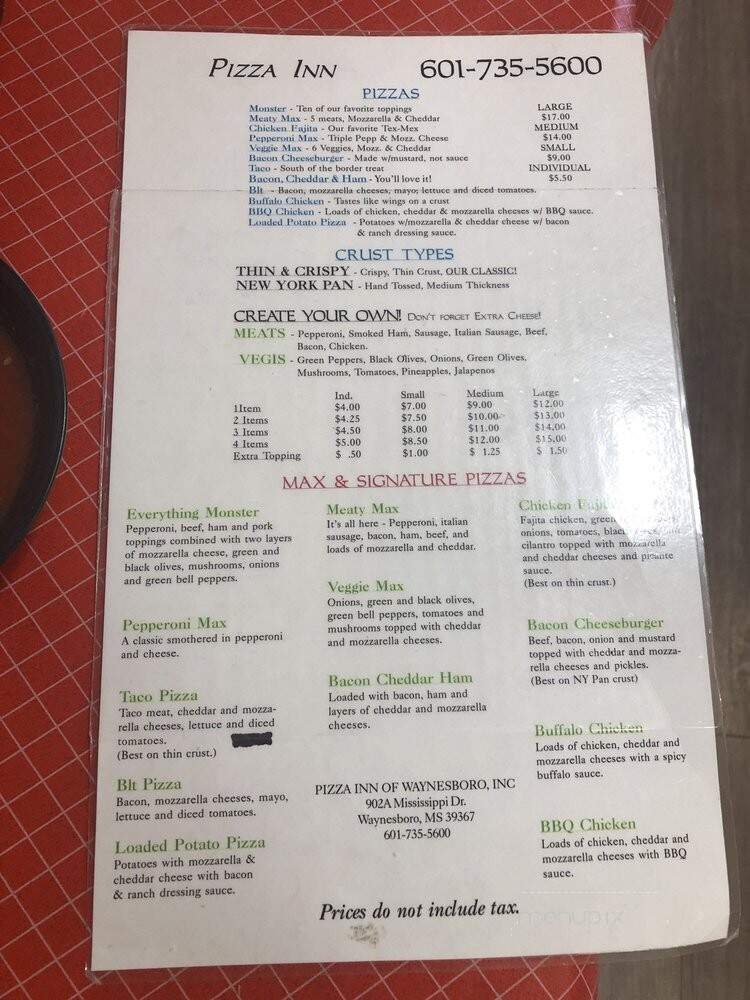 Pizza Inn - Waynesboro, MS