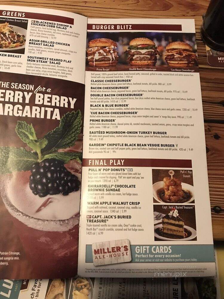 Miller's Ale House - Media, PA menu_pic