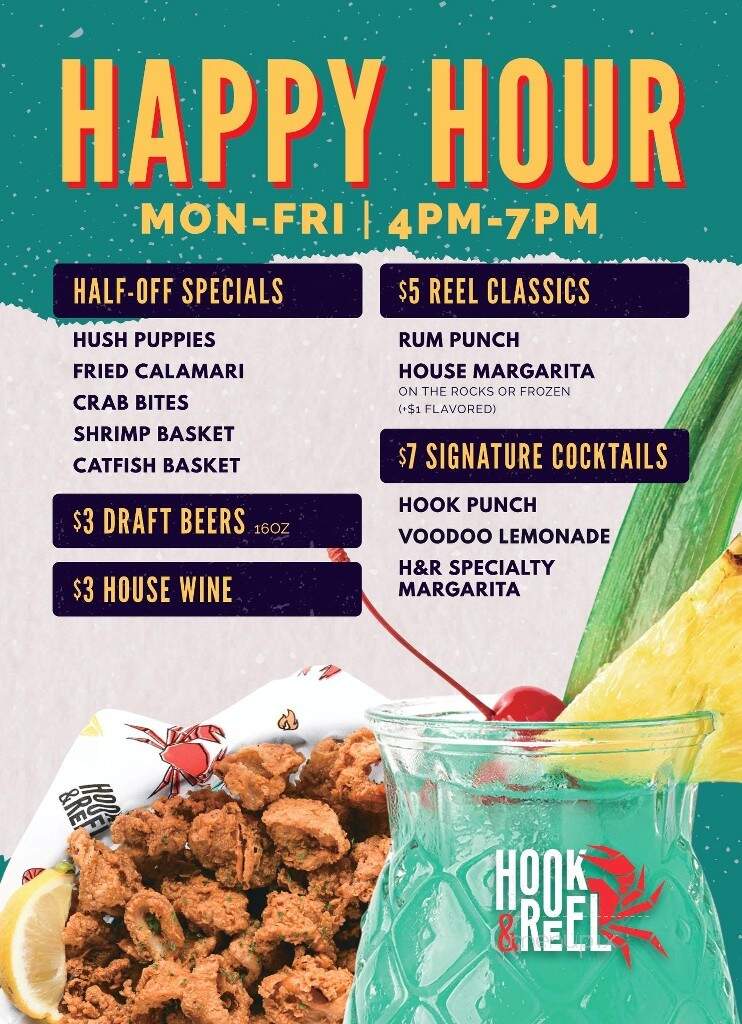 Hook & Reel Cajun Seafood & Bar - Shelby Township, MI menu_pic