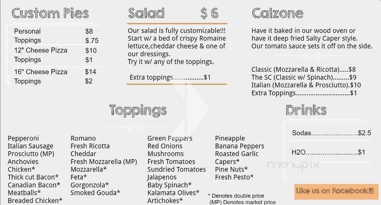 Salty Caper - Salisbury, NC menu_pic
