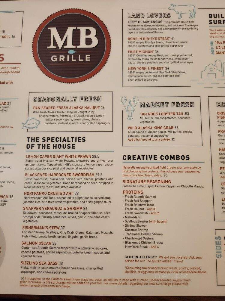 MB Grille - Torrance, CA menu_pic