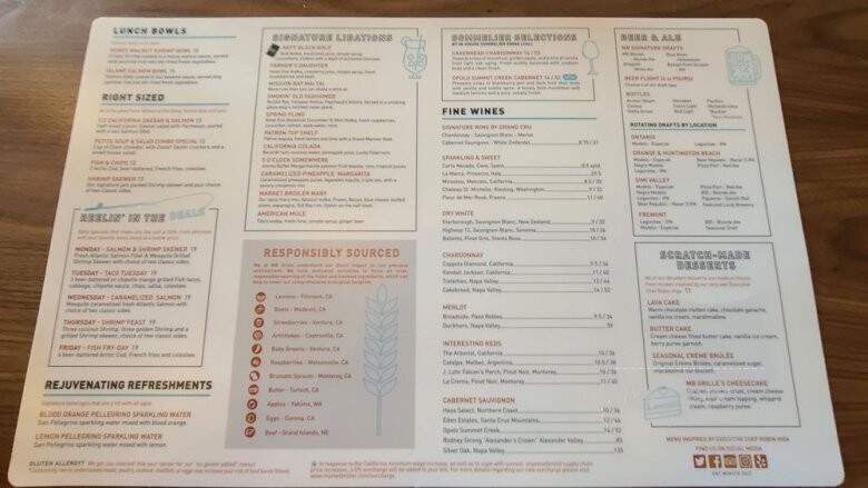 MB Grille - Torrance, CA menu_pic