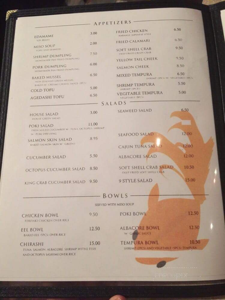 9 Style Sushi - San Clemente, CA menu_pic