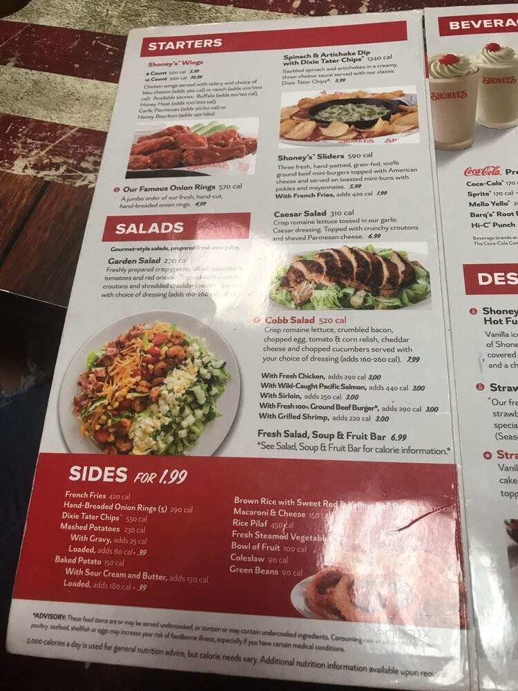 Shoney's - Princeton, WV menu_pic