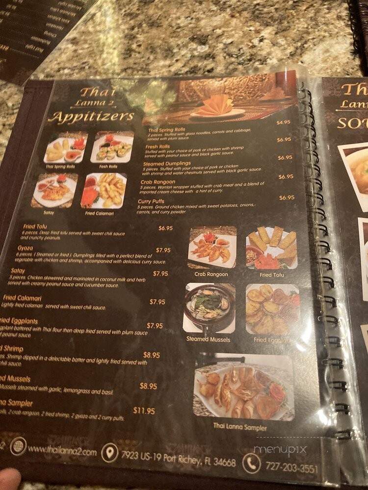 Thai Lanna 2 - Port Richey, FL menu_pic