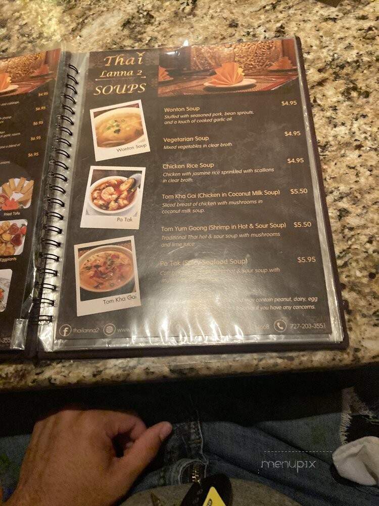 Thai Lanna 2 - Port Richey, FL menu_pic