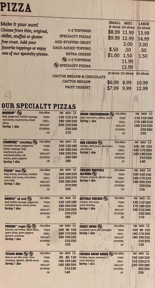 Pizza Ranch - Aberdeen, SD menu_pic