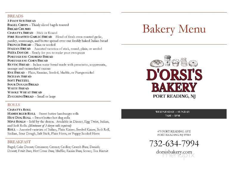D'Orsi Bakery - Port Reading, NJ